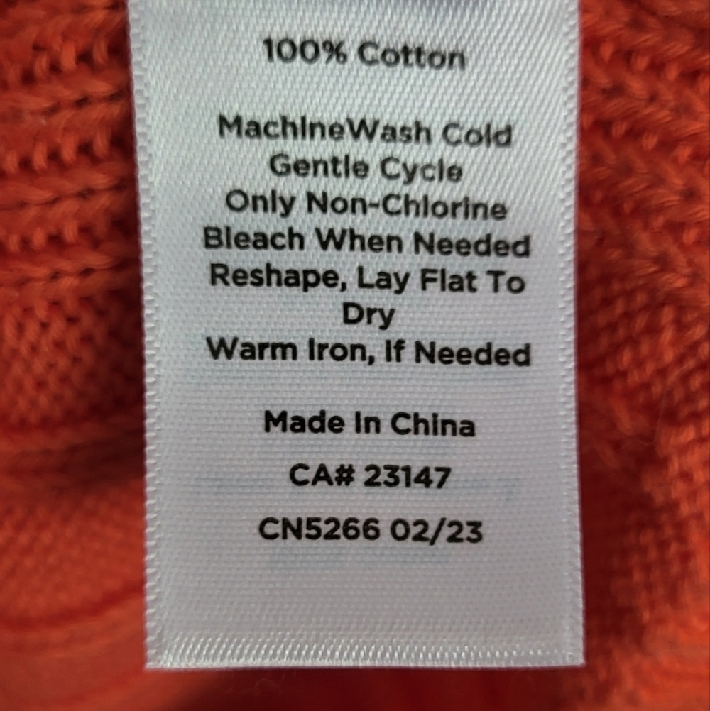 Talbots Ribbed Button Front Tipped Cardigan - Picture 6 of 7